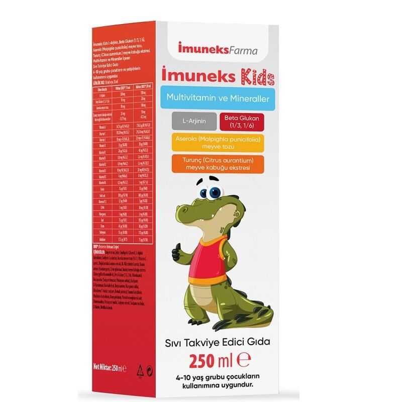 İmuneks Kids Multivitamin ve Mineral Sıvı 250ml