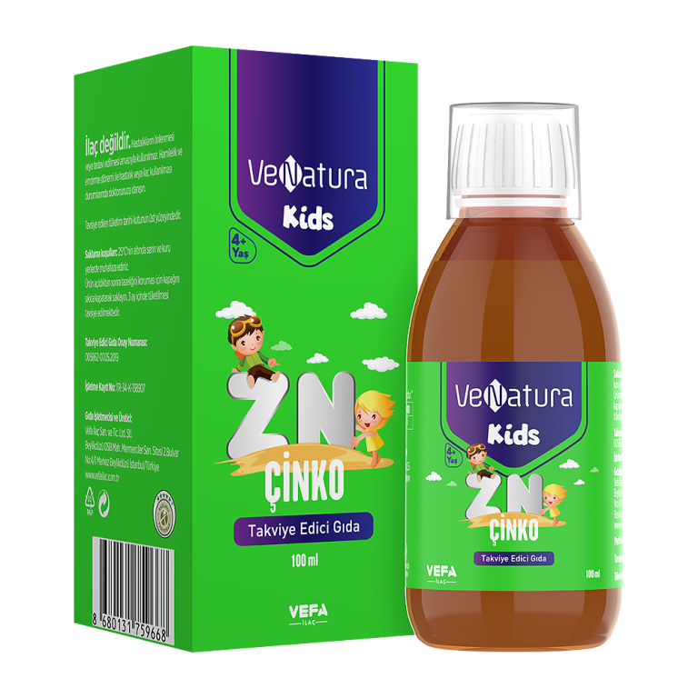 Venatura Kids ZN Çinko 3mg Şurup 100ml