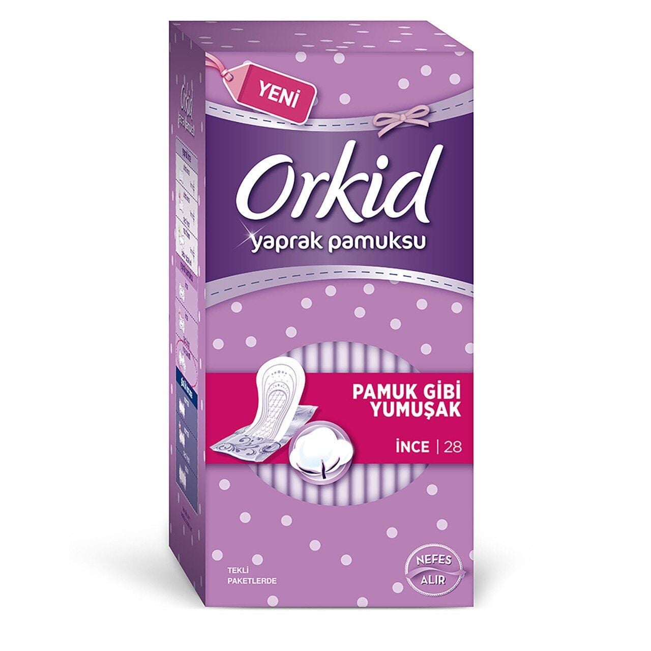 Orkid Yaprak Pamuksu Normal İnce Ped 28 li