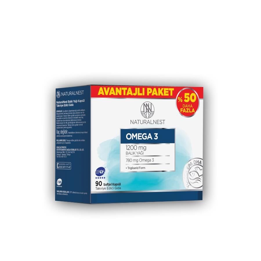 Naturalnest Omega 3 90 Kapsül