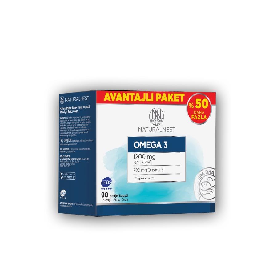 Naturalnest Omega 3 90 Kapsül