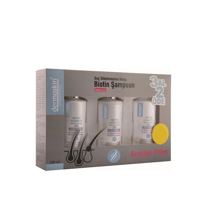Dermoskin Biotin Shampoo For Women 200ml 3 Al 2 Öde