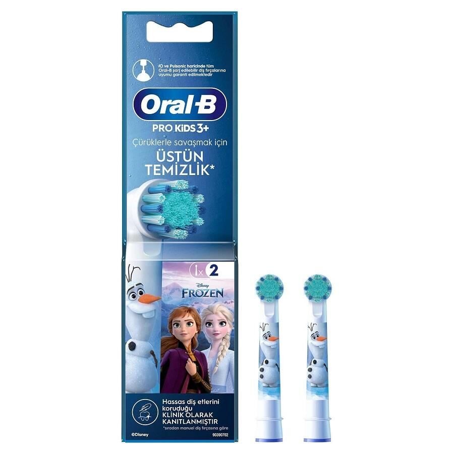 Oral-B Pro Kids Frozen Şarjlı Diş Fırçası Yedek Başlığı 2li