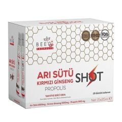 Beeo Up Arı Sütü Kırmızı Ginseng Shot - Beeo Up Propolis Arı Sütü 15x25 ml Shot
