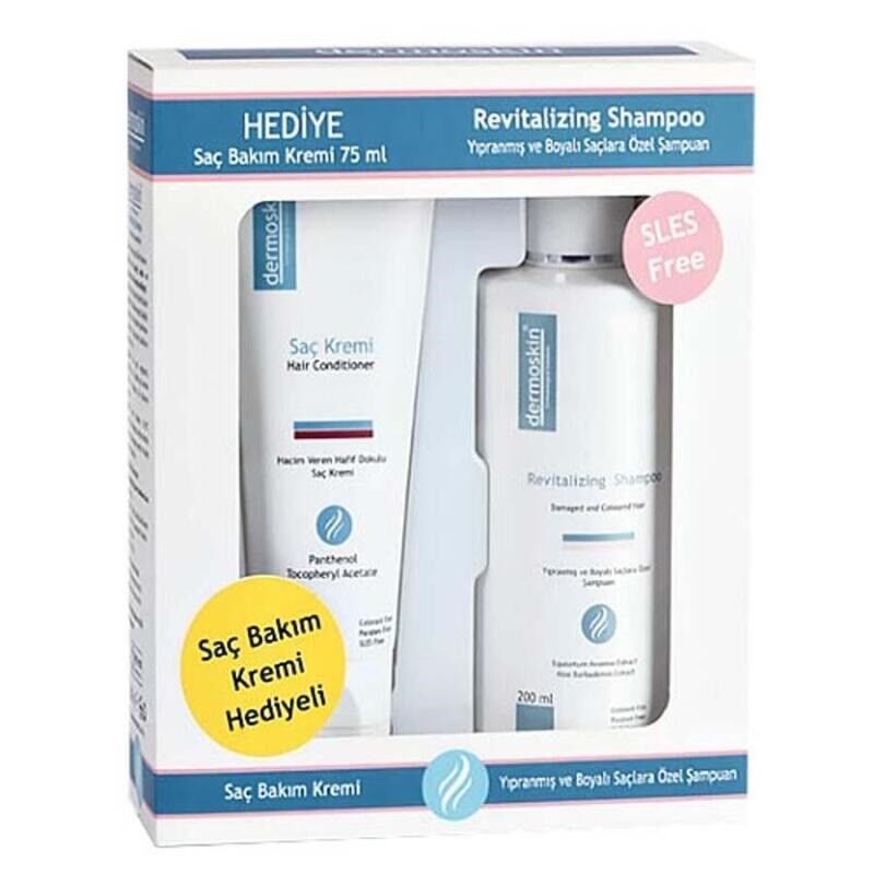 Dermoskin Revitalizing Şampuan 200ml - Saç Kremi 75ml Hediye