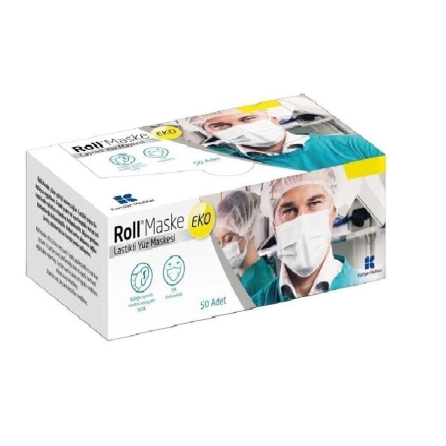 Roll 3 Katlı Meltblown Cerrahi Maske Telli 50'li