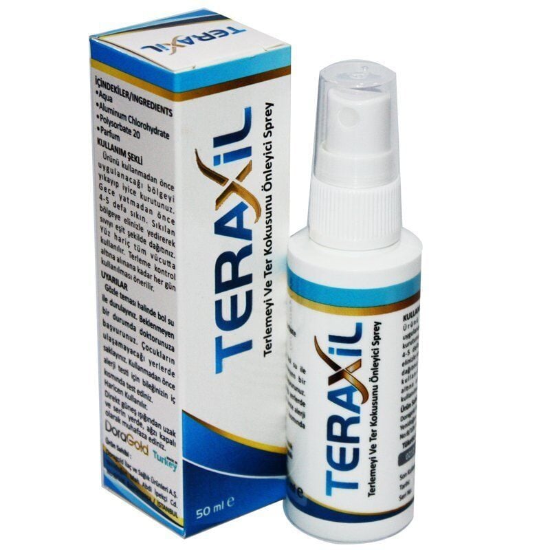 Teraxil Terleme ve Ter Kokusuna Karşı Sprey 50ml