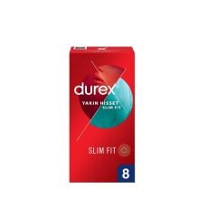 Durex Yakın Hisset Slim Fit Prezervatif 8li