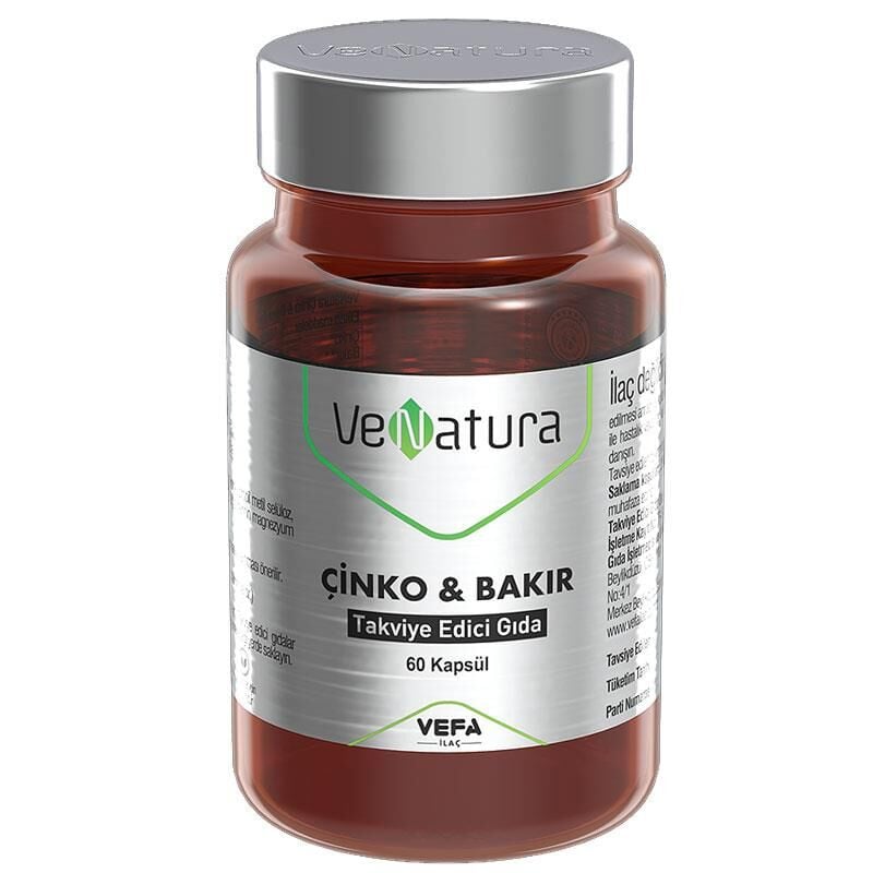 Venatura Çinko Bakır 60 Kapsül
