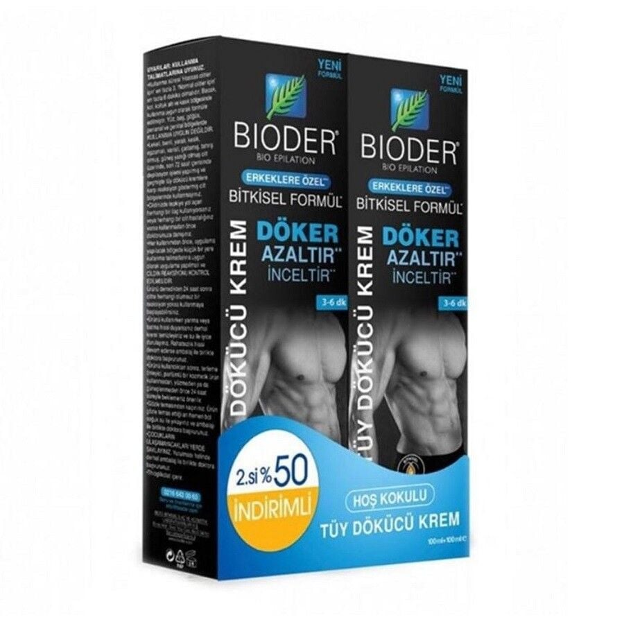 Bioder Tüy Dökücü Krem Erkek 100 Ml + 2.cisi İndirimli