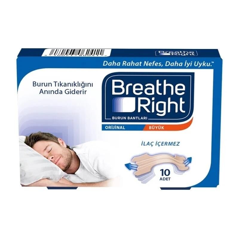 Breathe Right Burun Bantı Orijinal Büyük Boy 10 Adet