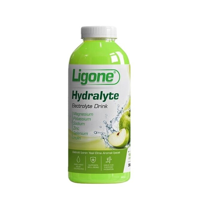 Ligone Hydralyte Electrolyte Drink Yeşil Elma Aromalı 250 ml