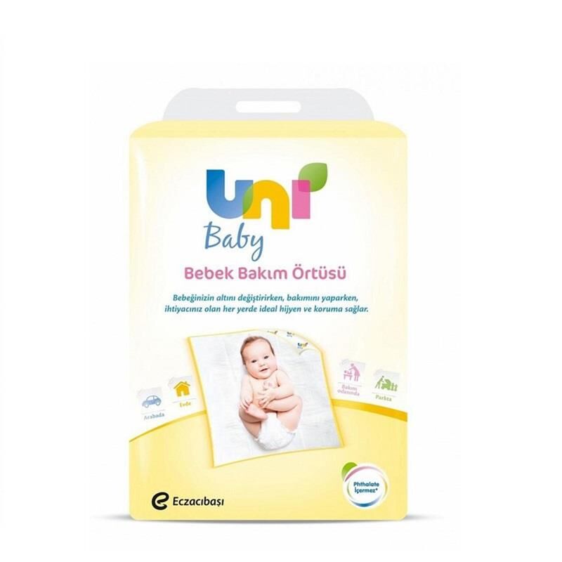 Uni Baby Bebek Bakım Örtüsü 60x60cm 10 Adet