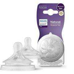 Avent Natural Response 2'li Biberon Emziği, 1 Numara, 0 Ay+