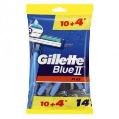 Gillette Blue2 Plus Tıraş Bıçağı 10+4'lü Poşet