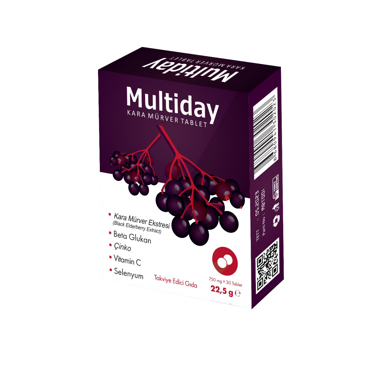 Multiday Kara Mürver 30 Tablet