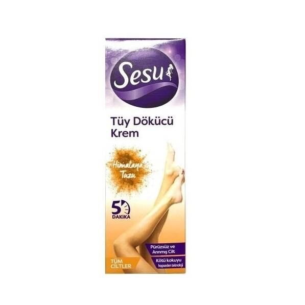 Sesu Tüy Dökücü Krem Detox Himalaya Tuzlu 100 ml