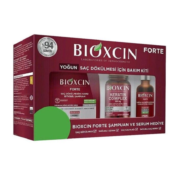 Bioxcin Forte Yoğun Saç Dökülmesi İçin Bakım Kiti Kofre