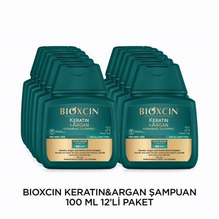 Bioxcin Keratin Argan Şampuan 100 ml - 12 Adet