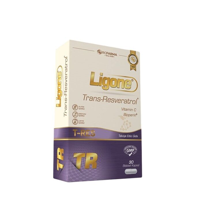 Ligone Trans-Resveratrol Vitamin C Bioperin 30 Kapsül