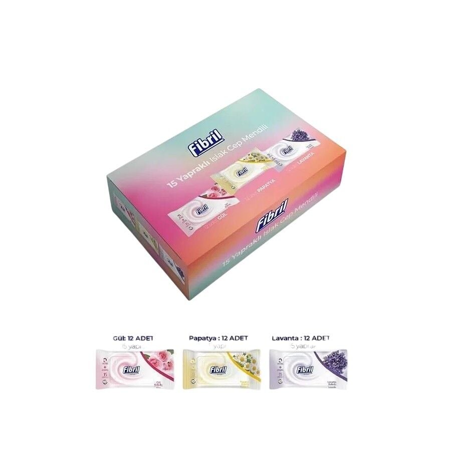 Fibril 36 Paket Cep Islak Mendili 36x15 li Paket