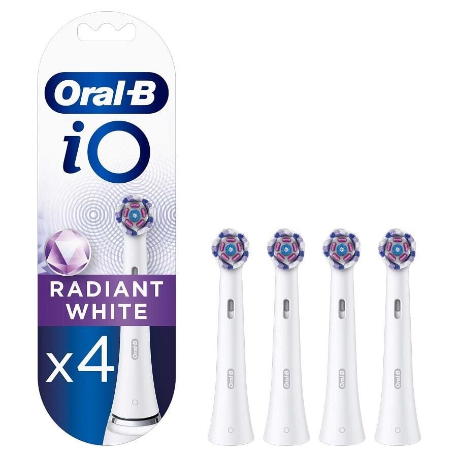 Oral-B iO Radiant White Beyaz Diş Fırçası Yedek Başlığı 4lü