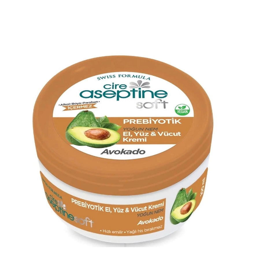 Cire Aseptine Soft Prebiyotik Avokado Özlü Krem 100 ml