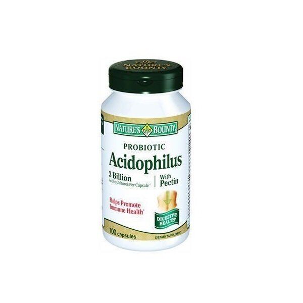 Nature's Bounty Probiotic Acidophilus With Pectin 100 Kapsül