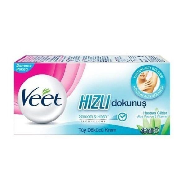 Veet Hızlı Dokunuş Tüy Dökücü Krem 45ml - Hassas Cilt