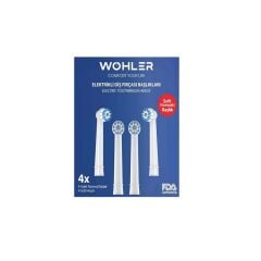 Wohler Elektrikli Diş Fırçası Yedek Normal Yumuşak Başlık 4lü