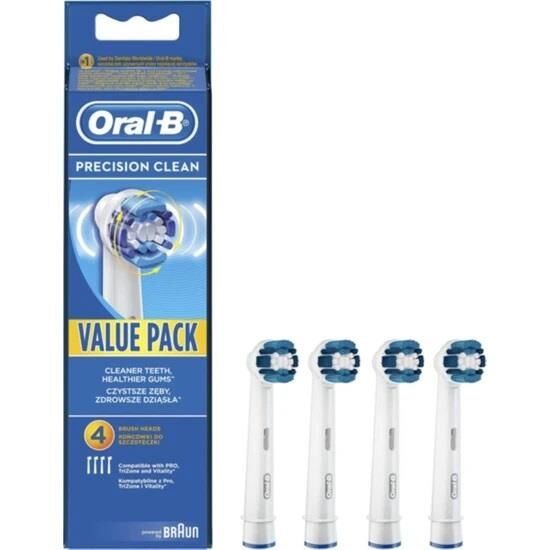Oral-B Diş Fırçası Yedek Başlığı Precision Clean 4 Adet