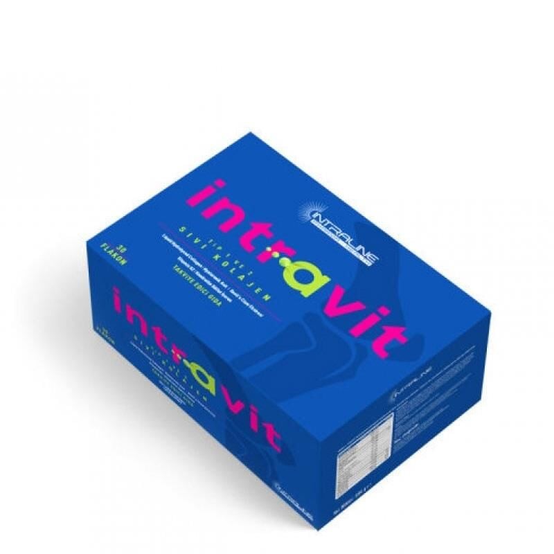 İntraVit Tip II Kollajen, Hyaluronik Asit içerikli Sıvı 30ml 30 Oral Flakon