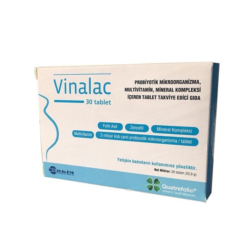 Vinalac Probiyotik Mikroorganizma İçeren Tablet 30' luk
