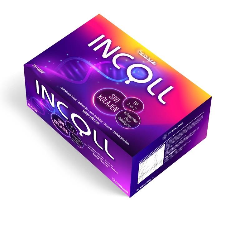 İncoll Sıvı Kollajen Hyaluronik Asit, Devils Claw içerikli 30mlx30 Oral Flakon