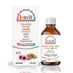 İnsvit Beta Glukan Propolis Ceviz C Vitamini Şurup 150 ML