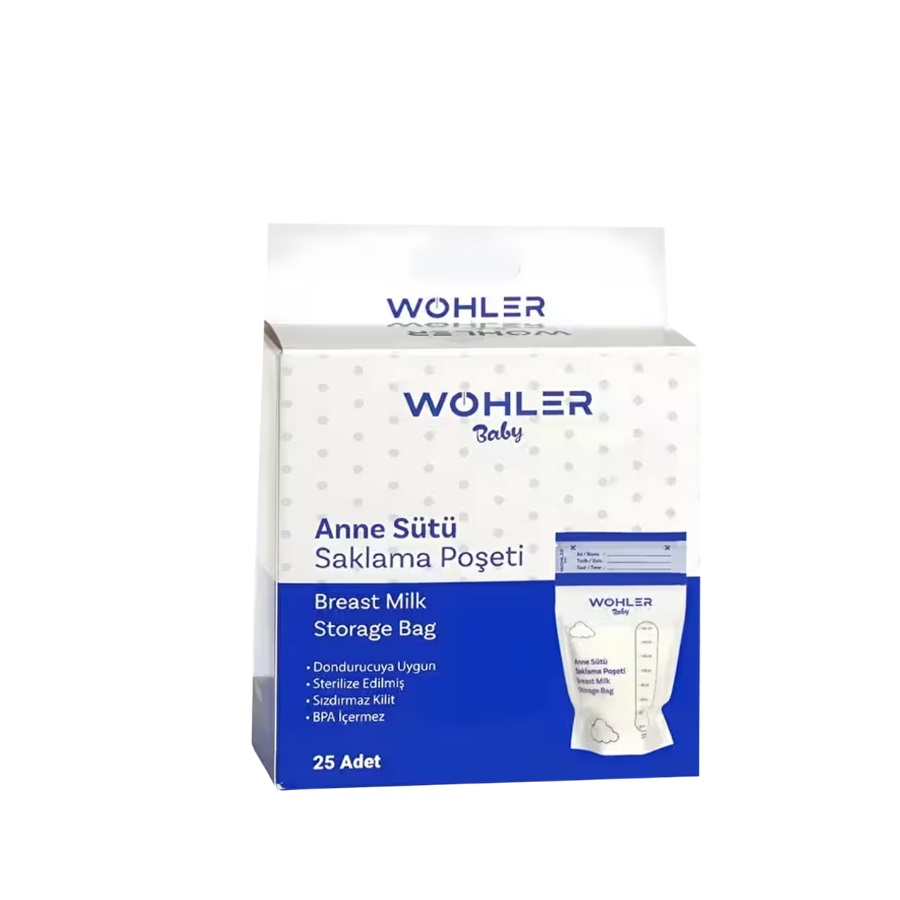 Wohler Baby Anne Sütü Saklama Poşeti 25'li