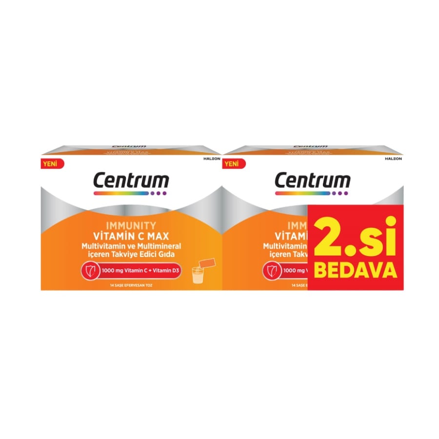 Centrum Immunity Vitamin C MAX 14 Saşe 2.Si Bedava