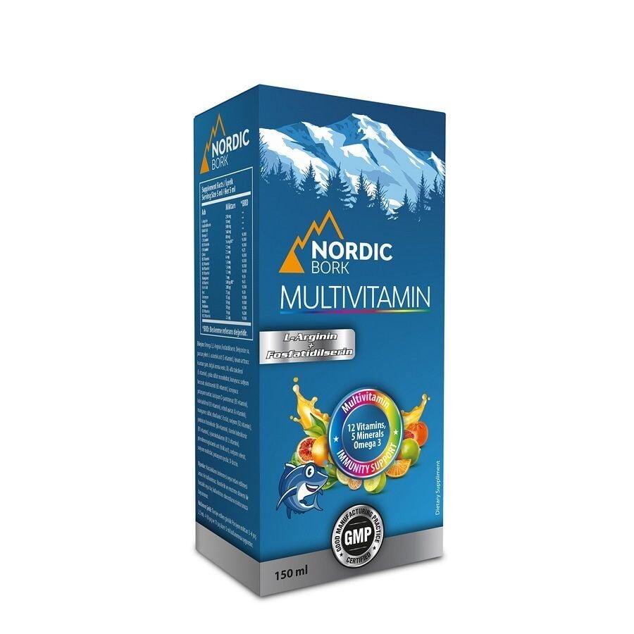 Nordic Bork Multivitamin İçeren Sıvı Takviye Edici Gıda 150ml
