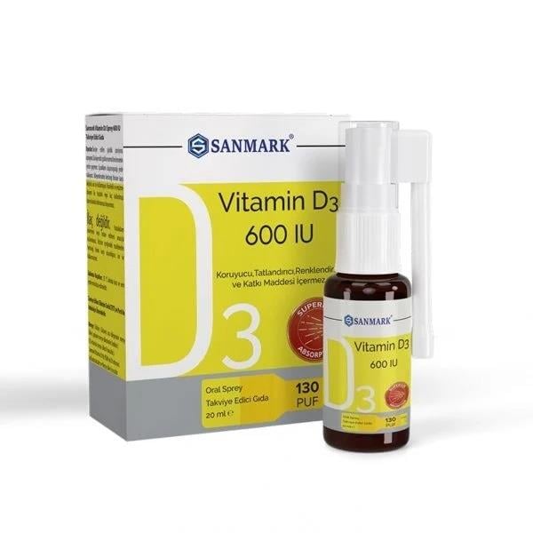 Sanmark Vitamin D3 600IU 20 ML Sprey