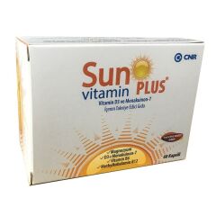 Sun Vitamin Plus Vitamin D3 İçeren Takviye Edici Gıda 60 Kapsül