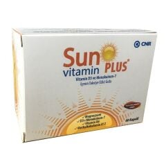 Sun Vitamin Plus Vitamin D3 İçeren Takviye Edici Gıda 60 Kapsül