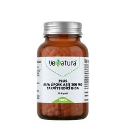 Venatura Plus Alpha Lipoik Asit (R-Alfa Lipoik Asit) 200mg 30 Kapsül