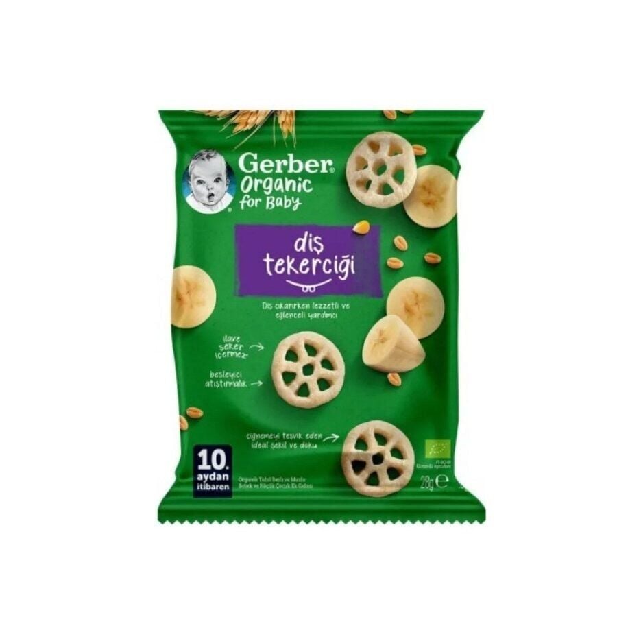Gerber Organik Tahıl Bazlı Diş Tekerciği 28gr