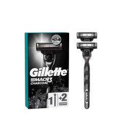 Gillette Mach3 Charcoal Makine + Yedek Bıçaklı 2'l