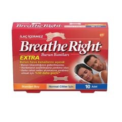 Breathe Right Normal Ciltler İçin Büyük Boy Burun Bantı 10 Adet