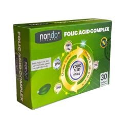 Nondo Folic Acid Complex 30 Softgel Kapsül