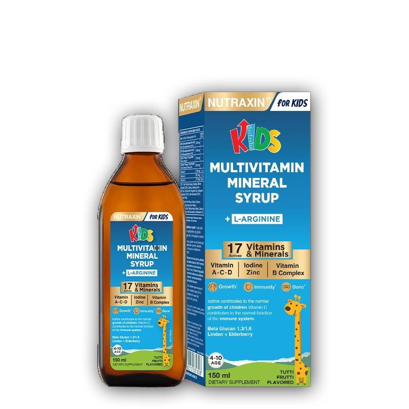 Nutraxin KIDS Multivitamin Mineral + L Argine Syrup 150ml