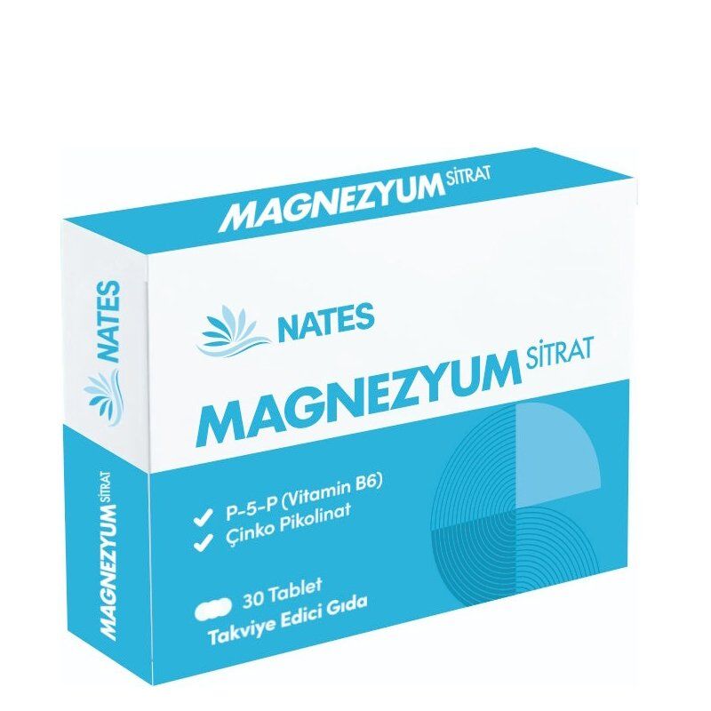 Nates Magnezyum Sitrat 30 Tablet