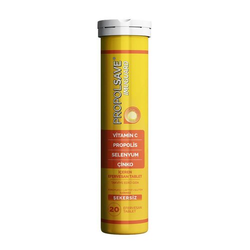 Propolsave Imuquard Vitamin C, Propolis, Selenyum, Çinko içeren 20 Efervesan Tablet
