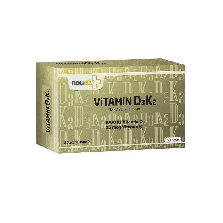 Nouplus Vitamin D3K2 30 Kapsül